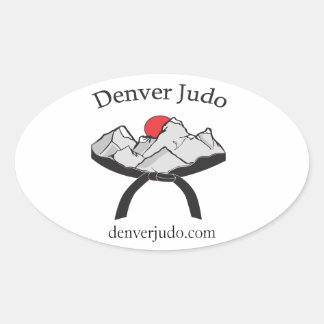 Oval Adesivo da janela Denver Judo