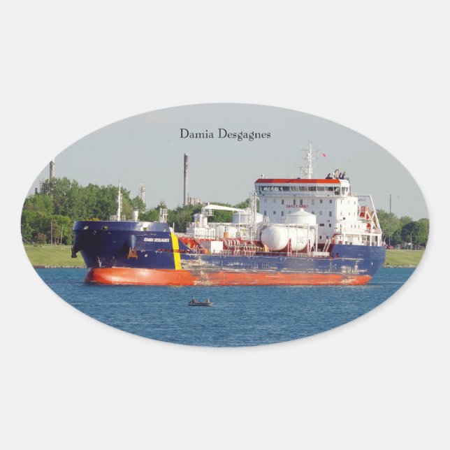 Oval adesivo Damia Desgagnes (Frente)