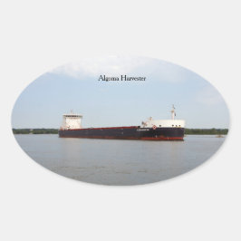 Oval Adesivo de Algoma Harvester
