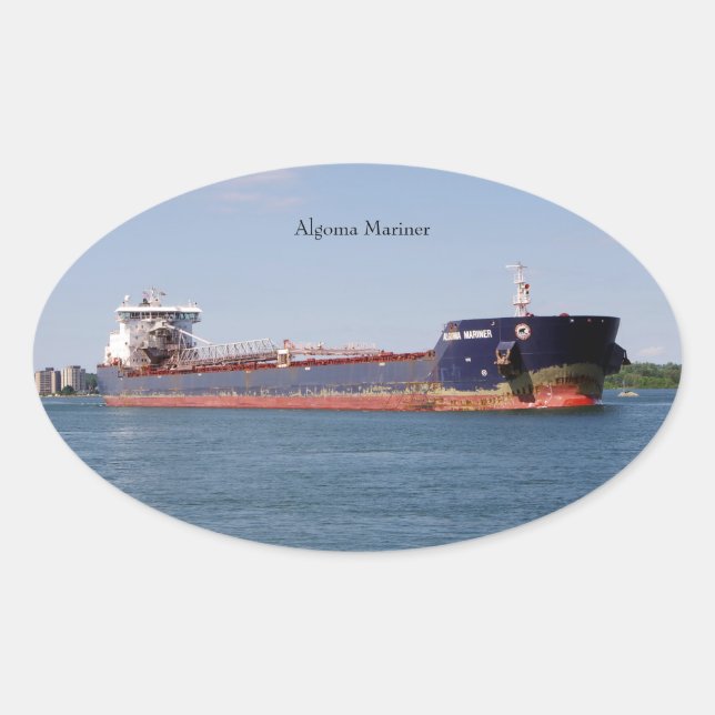 Oval Adesivo de Algoma Mariner (Frente)