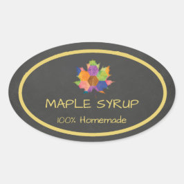 Oval Adesivo de aranha de mapeamento caseiro