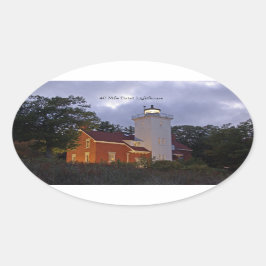 Oval adesivo de creme de farol de 40 milhas