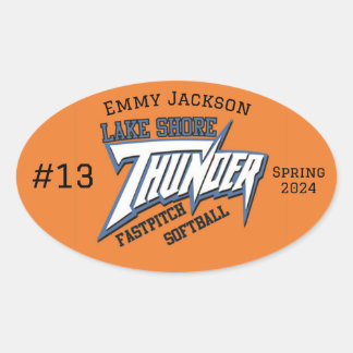 Oval Adesivo de lentidão rápida de costa