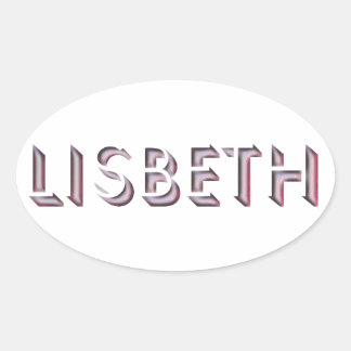 Oval Adesivo de Lisbeth