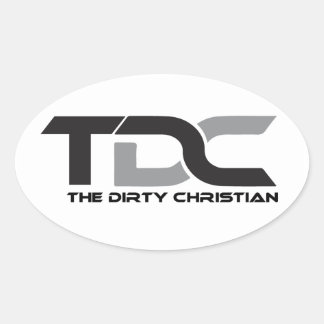 Oval Adesivo do logotipo TDC