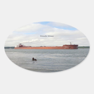 Oval Adesivo do Mesabi Miner