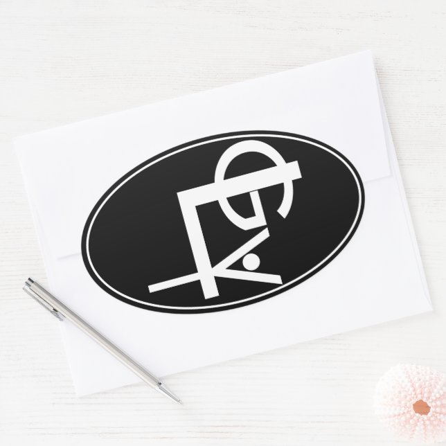 Oval adesivo GLY (Envelope)