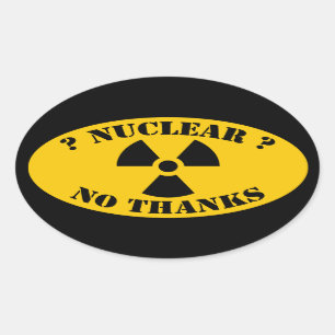 Oval Adesivo nuclear