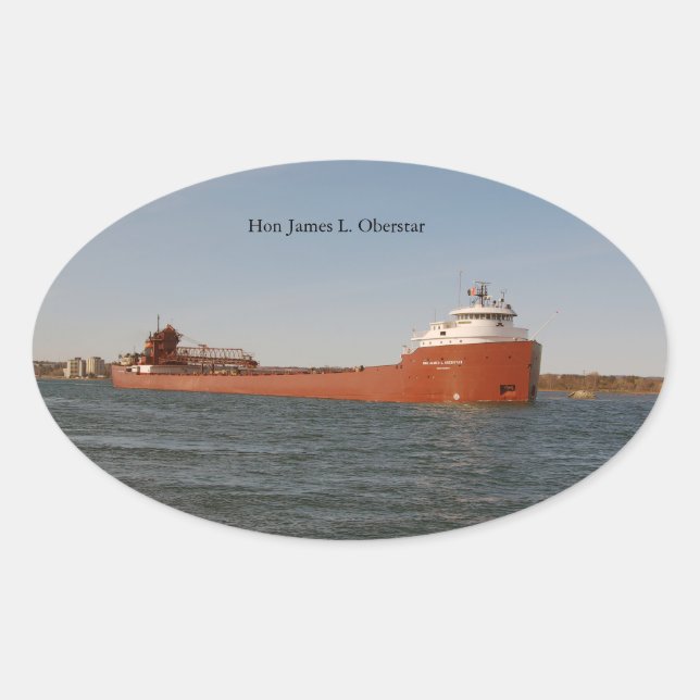 Oval Hon James L. Adesivo do Oberstar (Frente)