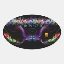 Logotipo de rádio Decenal do adesivo