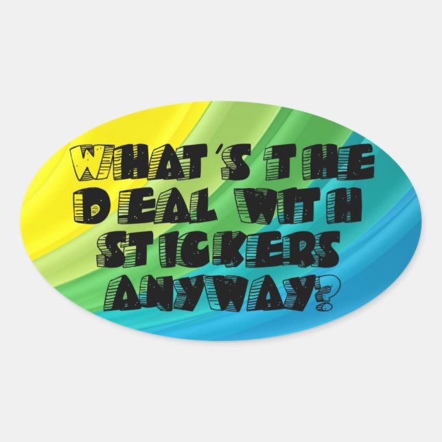 Oval Qual é o acordo com adesivos? Adesivo (Frente)