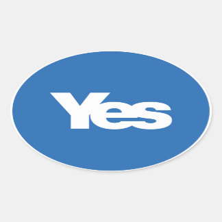 Oval Sim, adesivo da Scotland Independence 2014