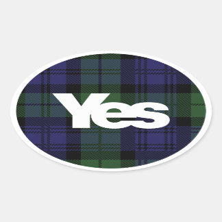 Oval Sim, adesivo da Scotland Independence 2014