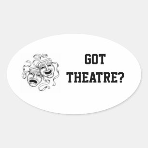 Oval Tem Teatro? Adesivo