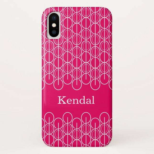 Ovalas e linhas vinculadas nomeadas capas de iphon (Verso)