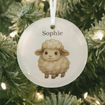 Ovelha Aconchegante Personalizada de Natal