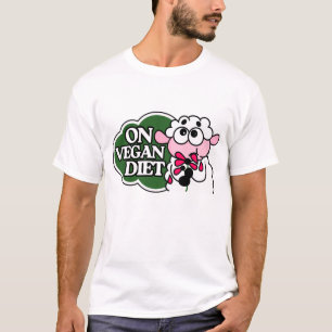 Ovelha Comendo Flor “Dieta Vegana” Camiseta Vegan