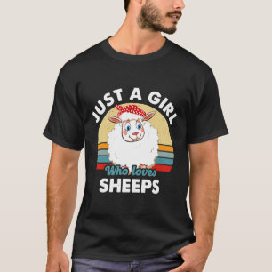 Ovelhas Camisetas Só Uma Menina Que Ama Ovelhas