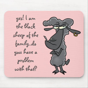 * ovelhas negras - Mousepad cor-de-rosa *
