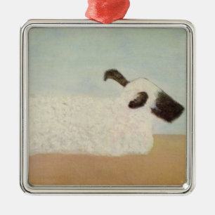 Ovelhas (por Milton Avery) Enfeite de Cerâmica