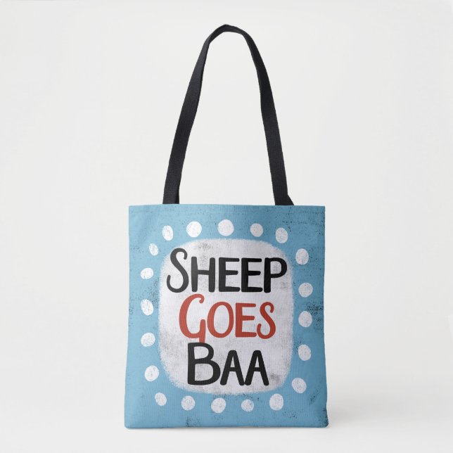 Ovelhas vão para a baa Tote Bag (Frente)