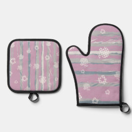 Oven Mitt & Pot Holders – Gingham Orchard