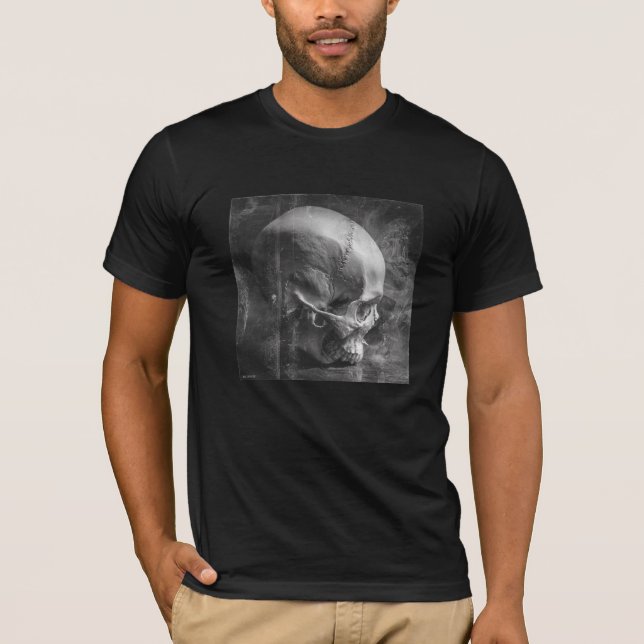 Over Bite — Camiseta de Caveira de Arte Fino Gótic (Frente)