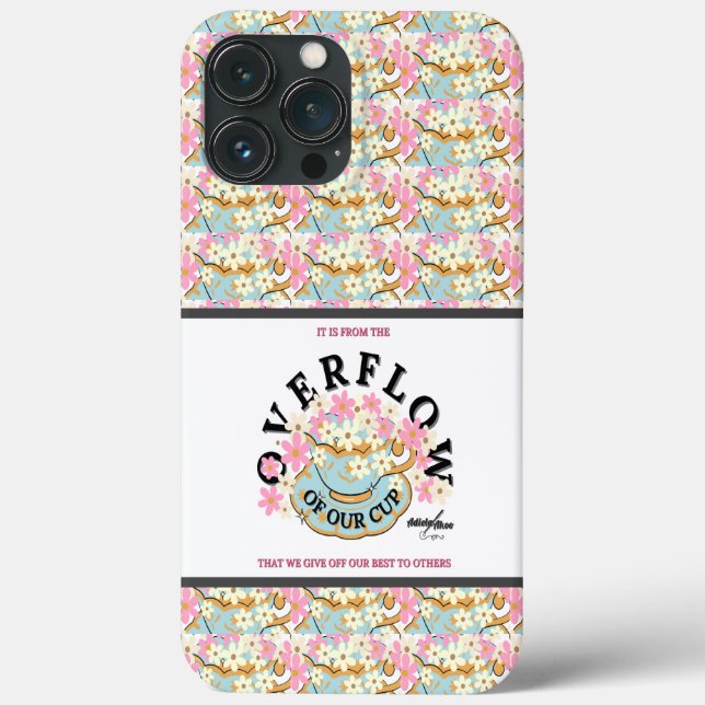 OVERFLOW capas de iphone Floral da Poeta Adiela Ak (Verso)