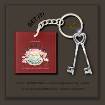 OVERFLOW - Chaveiro de acrílico por Adiela Akoo