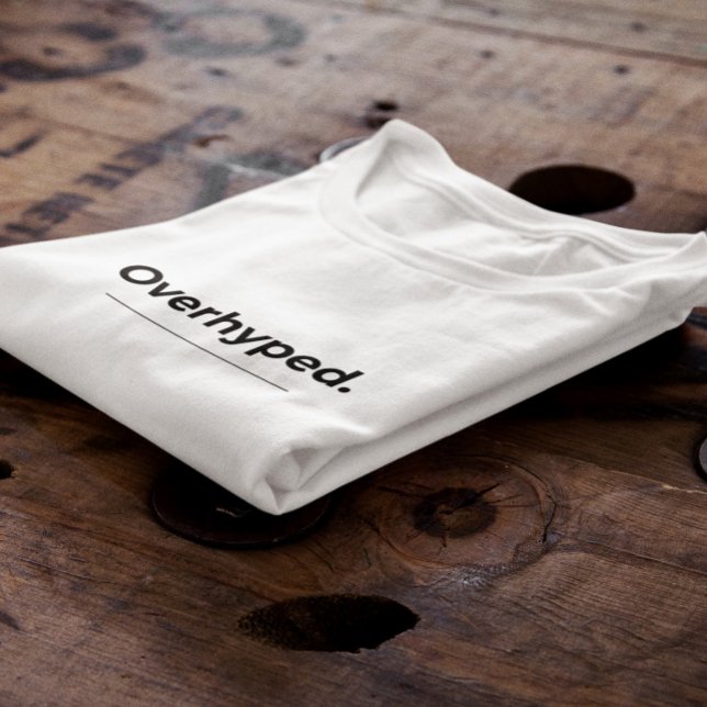 Overhyped Funny Margarita Rating  T-Shirt (Criador carregado)