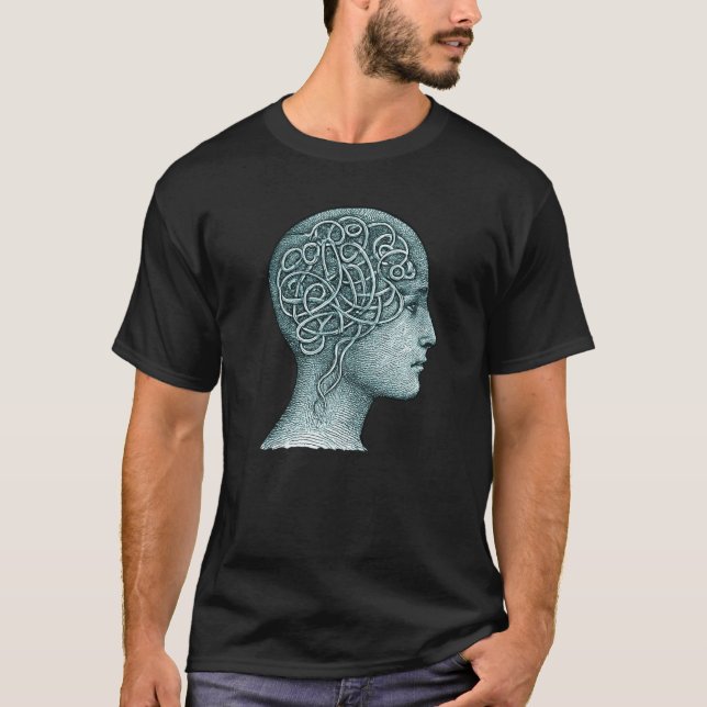 Overthinking Mind Symbol for T-Shirts • Modern Men (Frente)