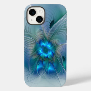 Ovinas de Pé, Fractal Turquesa Azul Abstrato