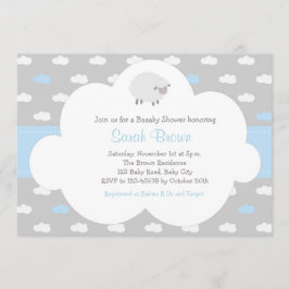 Ovinos com Convite à Nuvem (Cinza Azul)