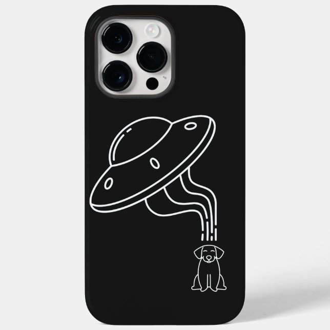 OVNI Alien Abduzindo Um Cachorrinho  (Verso)