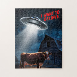 OVNI Flying Saucer Quebra-cabeça - Alienígena Enco