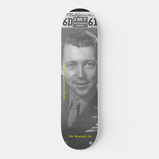 ÓVNI SÃO REAIS Skateboard (Frente)