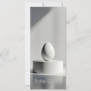 Ovo de Páscoa minimalista em pedestal moderno