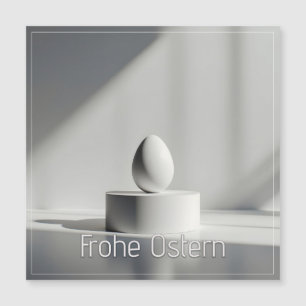 Ovo de Páscoa minimalista em pedestal moderno