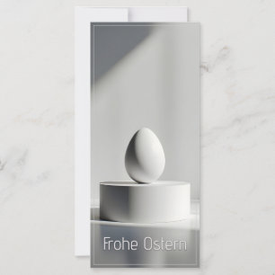 Ovo de Páscoa minimalista em pedestal moderno