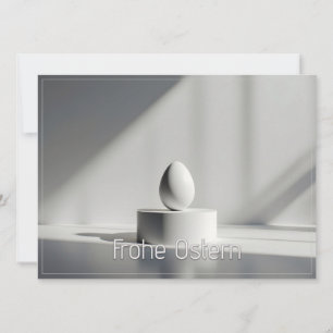 Ovo de Páscoa minimalista em pedestal moderno