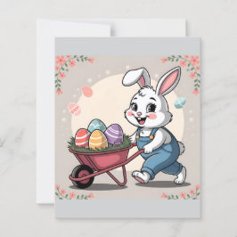 Ovos de coelho da Páscoa e artigos de papelaria