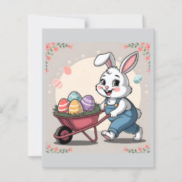 Ovos de coelho da Páscoa e artigos de papelaria