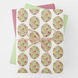Ovos De Páscoa Floral: Papel De Embalagem Festiva