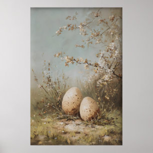 Ovos de Páscoa Impressão de Flores Silvestres, Ant