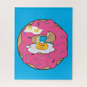 Ovos de Rosquinha quebra-cabeça Azul
