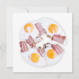 Ovos fritos com bacon