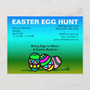 Ovos Pintados Por Orçamento Convite À Caça De O