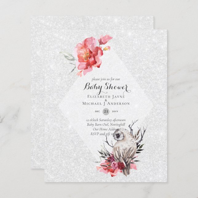 Owl Baby Obrigado Dando Etiquetas Favoritas Garota (Frente/Verso)