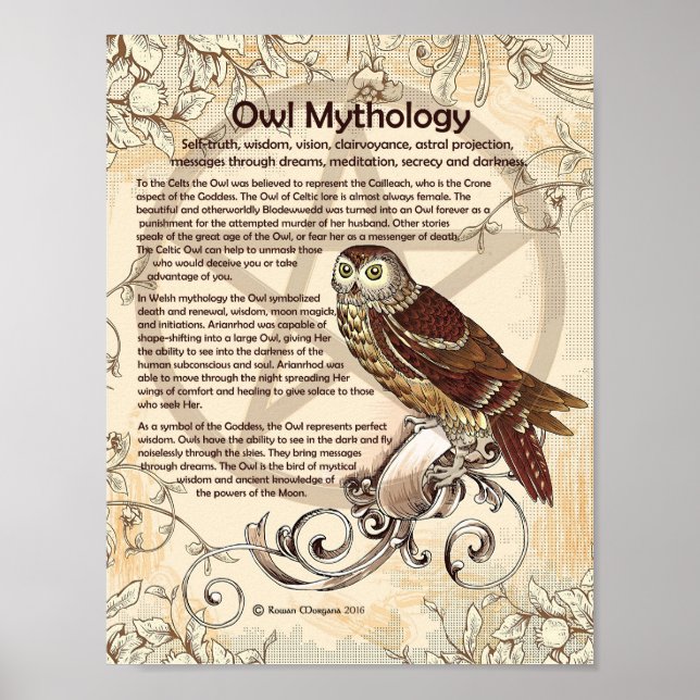 OWL MYTHOLOGY POSTER (Frente)