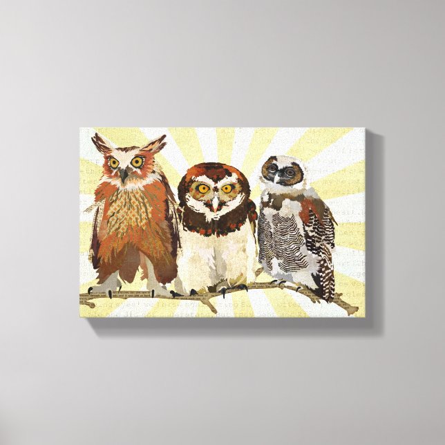 OWLS EM UMA Canvas DE LINHA (Frente)